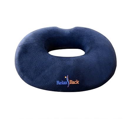 Relaxbacktm Tailbone Donut Car Seat Cushion Coccyx Orthopedic
