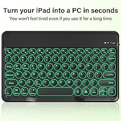 BQDIYOO Keyboard Case for iPad 9th/8th/7th