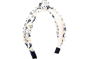 Wee Ones Divine Creations, Girls' Signature Collegiate Logo Print Grosgrain Knot Headband, One Size, West Virginia Mountaineers