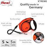 flexi Xtreme S Tape 5 m Black/Orange Retractable Dog Leash up to 20 kg view 2