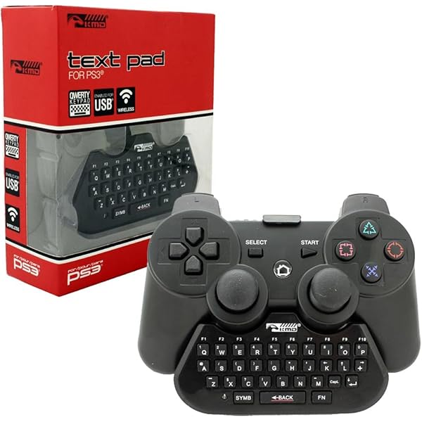Clavier Sans Fil Sony Pour Manette PS3 - Keypad Pratique Pour Chatter, Occasion Fonctionnel