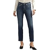 Silver Jeans Co. Womens Isbister High Rise Straight Leg Jeans