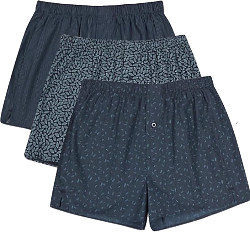 Marks & Spencer Mens 3Pack Pure Cotton Stay Soft Striped Boxer Shorts