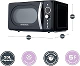 Hamilton Beach Retro Microwave 20L 700W Digital LED 8 Pre-set Black HB70H20B view 3