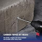 WORKPRO 8-Piece SDS Plus Drill Bit Set Carbide Tips Case 110/160 mm Mix view 7