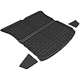 3D MAXpider Custom Fit Cross Fold Kagu Cargo Liner (Black) Compatible with Tesla Model Y 5-Seat 2021-2025 - Rear Upper Cargo Liner (3Pcs)