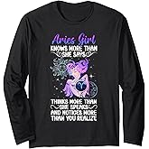 Aries Girl Aries Zodiac Sign Aries Birthday Long Sleeve T-Shirt