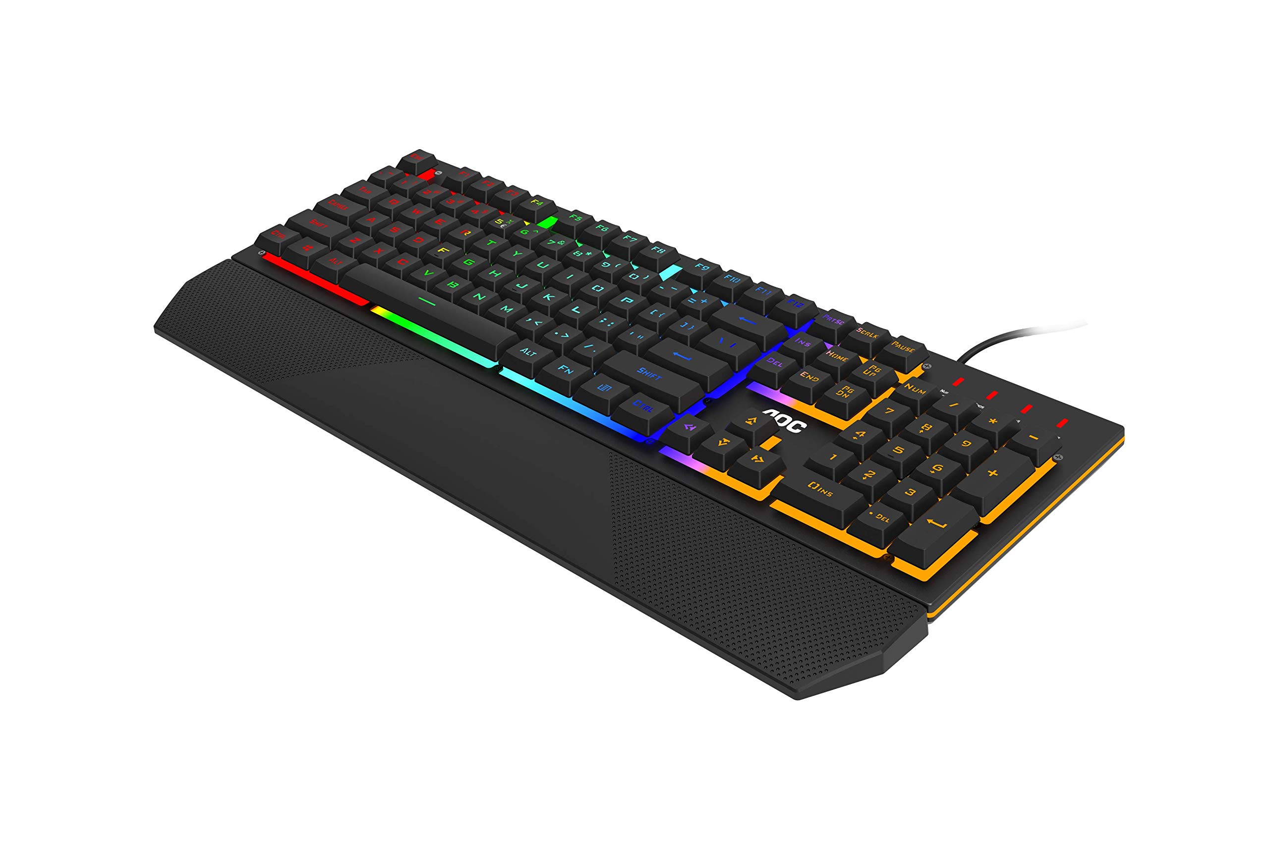 AOC GK200 Gaming Keyboard - PC Keyboard with English layout, 25 anti-ghosting keys, 25 N-key rollover and 1.8 m cable