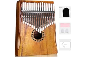 Newlam Kalimba Thumb Piano 17 Keys, Portable Mbira Finger Piano Gifts for Kids and Adults Beginners Wood