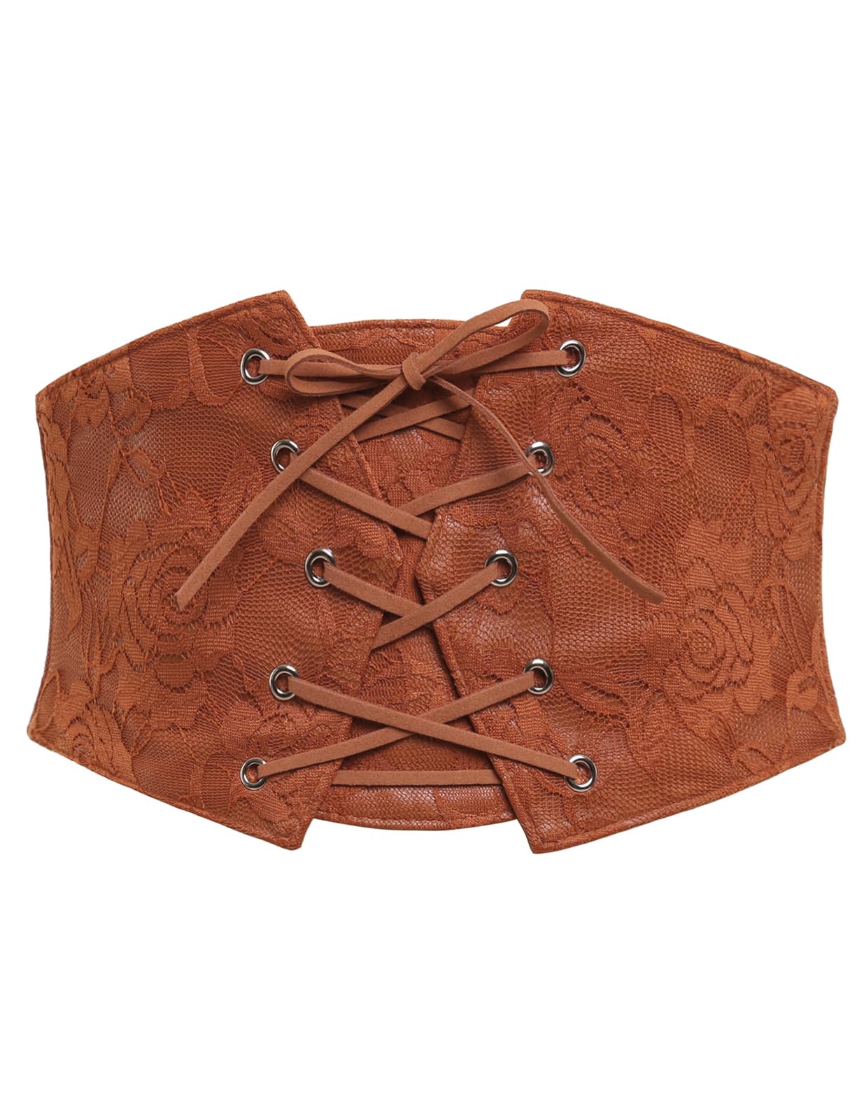 Photo 1 of **MINOR DAMAGE**
Bbonlinedress Womens Renaissance Leather Corset Belt Gothic Medieval Lace-up Wide Waist Cincher Christmas Party Costume Accessory Brown S
