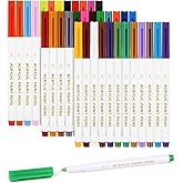 CHARSOCO Wet Erase Markers, 36 Colors Whiteboard Markers, Low Odor White Board Wet Erase Pens with 1-5mm Fine Tip, Perfect for Writing on Whiteboards, Glass, Mirror, Home, Office and School Supplies