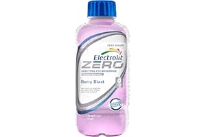 Electrolit Electrolyte Hydration & Recovery Drink, 21oz, ZERO Berry Blast, 12 Pack