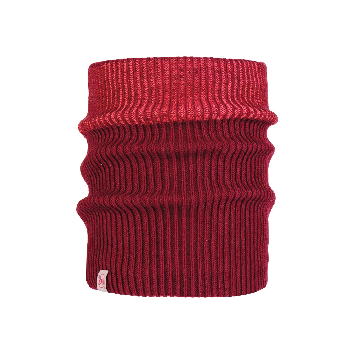 Buff Kids Audny Jnr Knitted Neckwarmer - Wine, One Size