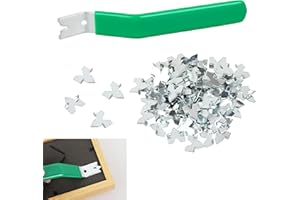 ASCAVS Glazier Frame Point Driver Tool, Glazing Push Point Driver Tool with 100 Push Points