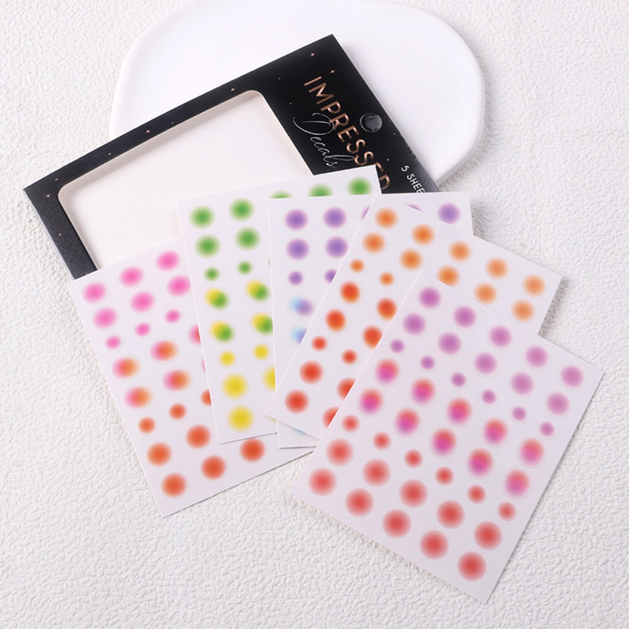 Impressed 5 Sheets Luxury Nail Art Stickers 500+ Gold Customized Nail Decals for Fake Nail Design and Salon Nails Accessories (Aura) - Image 7