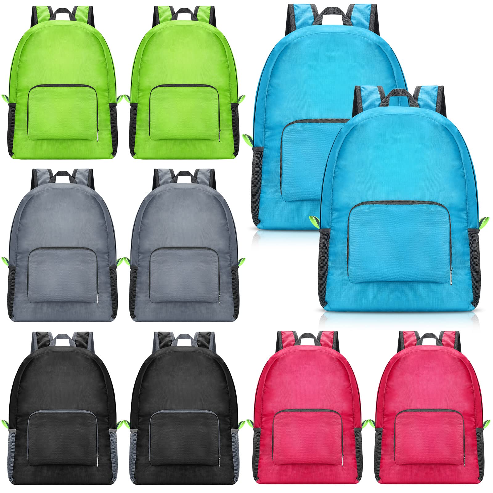 Photo 1 of Jexine 10 Pcs Backpacks in Bulk 16.5 Inches Back Pack Basic Backpack for Adult Lightweight Outdoor Travel Book Bags(Multicolor)