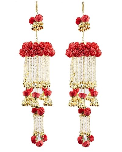 Buy Chinar Jewels Red Flowers and Gold 