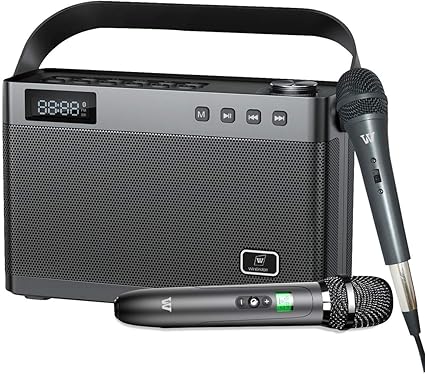 wireless microphone with built in speaker