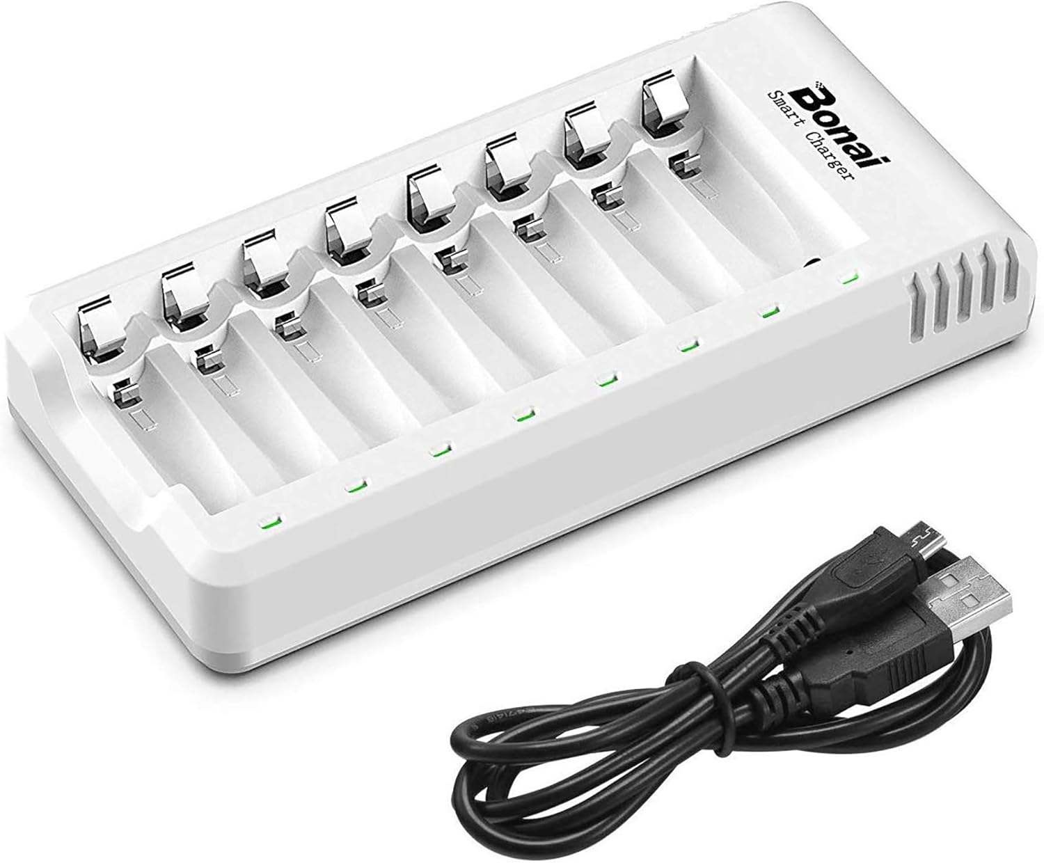 BONAI Battery Charger, 8 battery Charger for AA AAA Amazon.co.uk