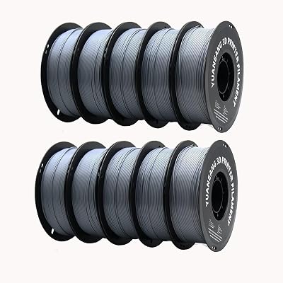 YUANEANG 3D Printer PLA Filament Dual Color Bundle 10kg Silk PLA 1.75 mm