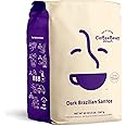 Coffee Bean Direct Dark Brazilian Santos, Ground Coffee, Dark Roast, 5 Pound Bag (Pack of 1)