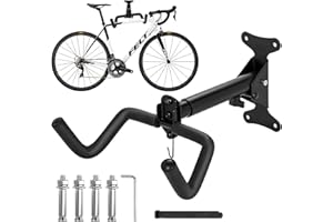 ITHWIU Bike Wall Mount, Adjustable Bicycle Hooks for Garage Storage, Horizontal Wall Mounted Hanger Rack for Road, Mountain &