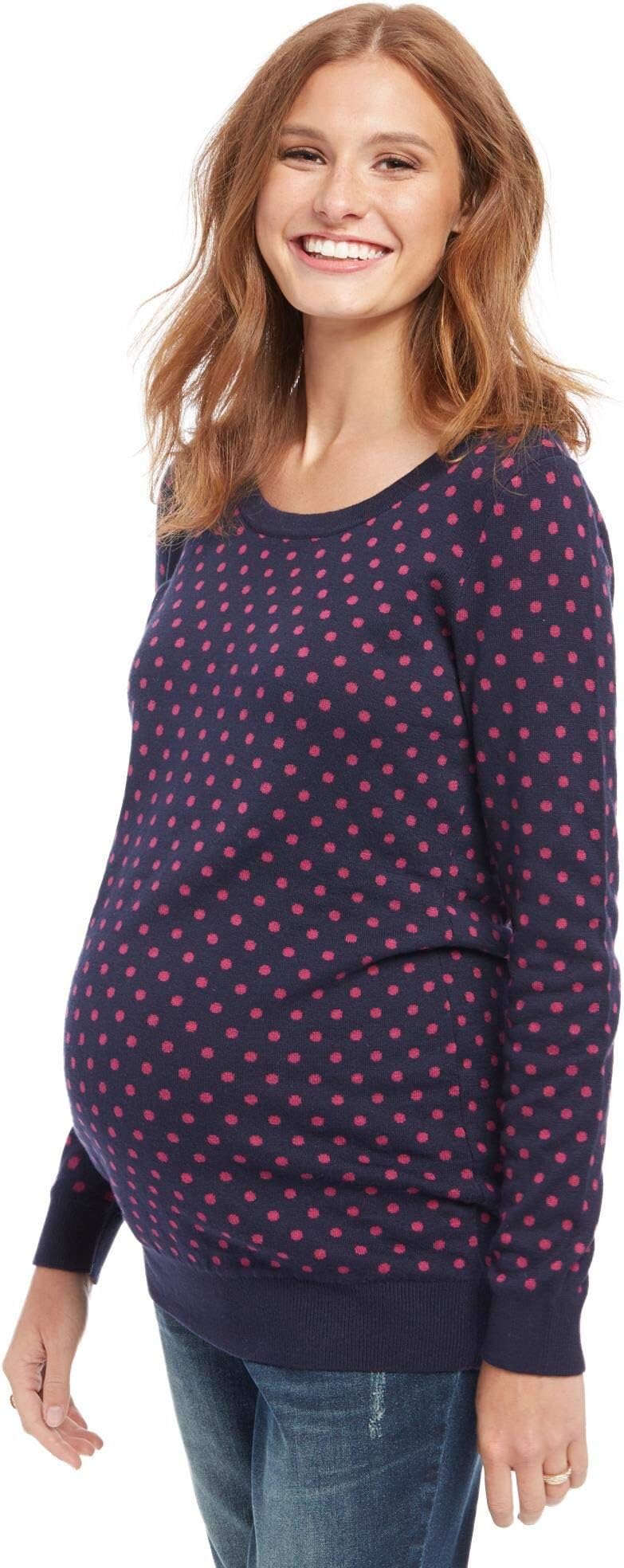 Motherhood Dot Maternity Sweater