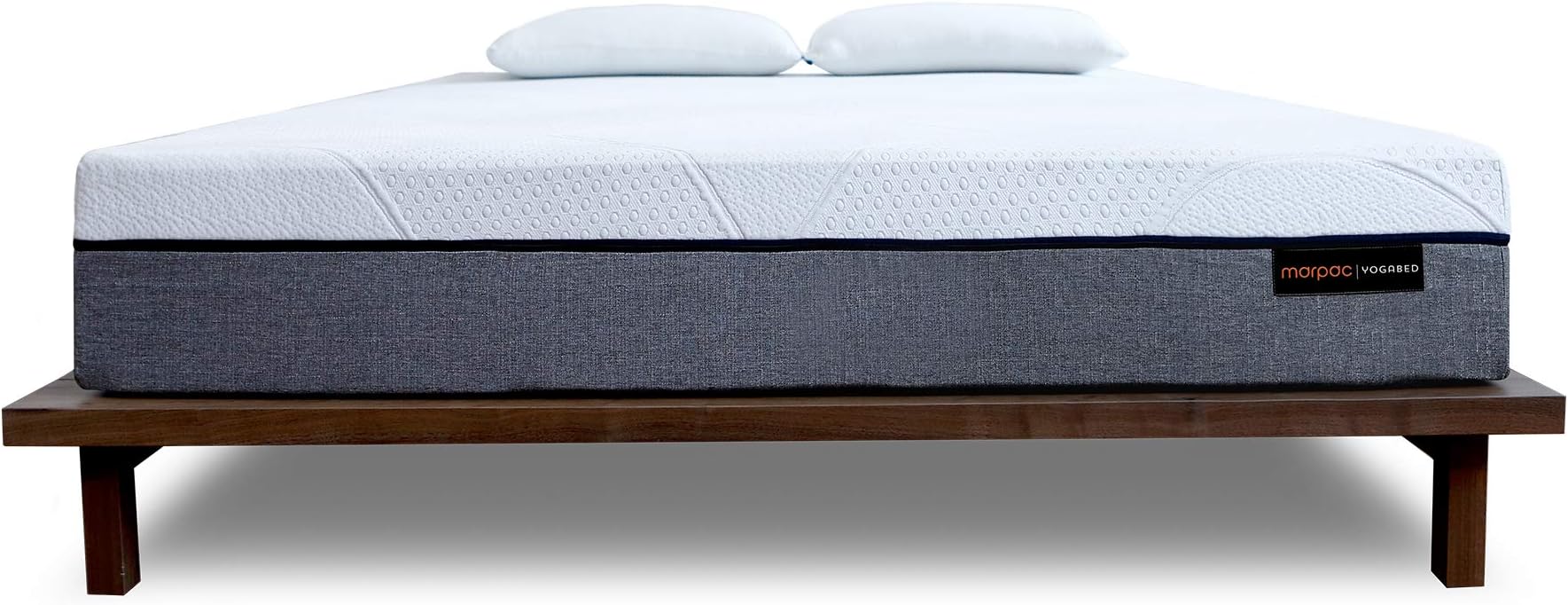 Yogabed Full Mattress Plus 2 Yogasleep Pillows. 10 inch 4-Layer Yogagel Memory Foam System, Bed in a Box, Thermocool Fiber, No-Lift Zip-N-Wash Cover, 101 Night Trial, 10 Year Warranty, Made in USA
