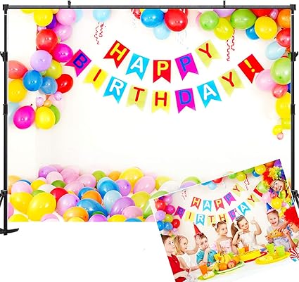 Amazon Com Allenjoy 7x5ft Happy Birthday Backdrops Colorful