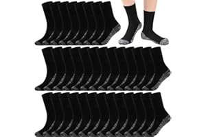 Looknniy 20 Pairs Crew Athletic Socks for Kids Breathable Cushion Crew Socks for Kids Sport Running Traveling