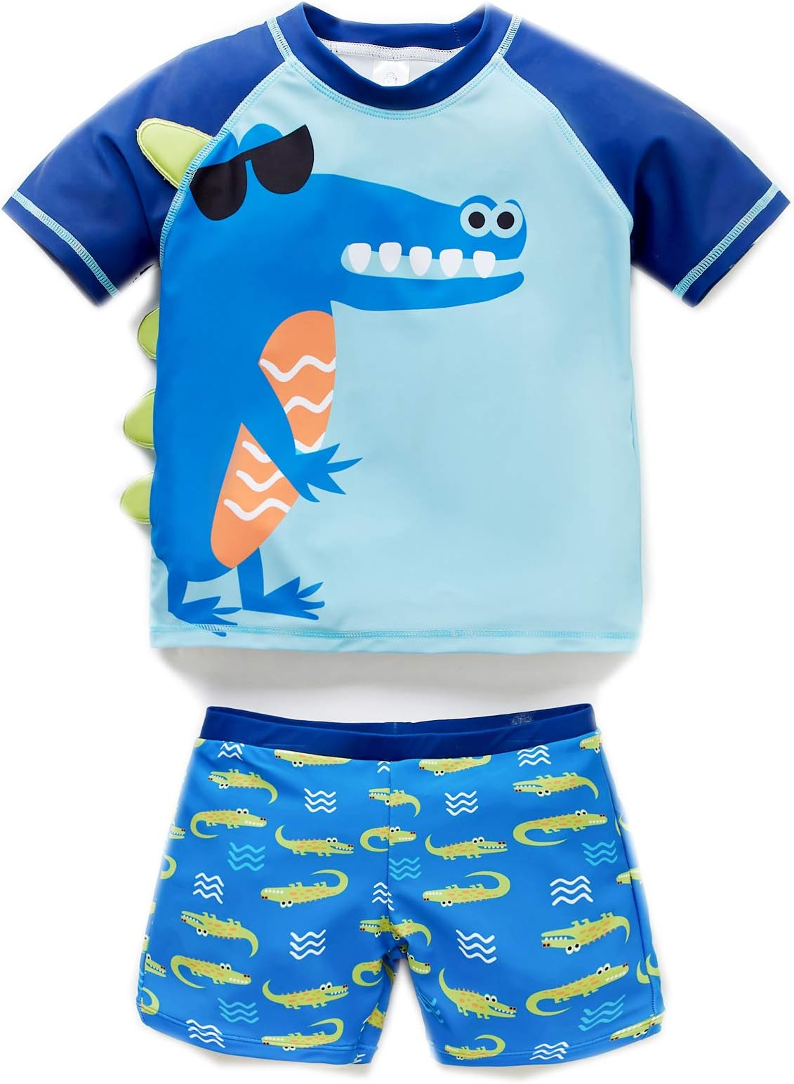 KAVKAS Baby Girl and Boy Swimsuit One Piece Rash Guard Swimwears(12M-8T)