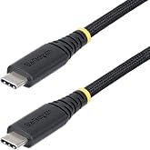 StarTech 10ft/3m USB-C to USB-C Charging Cable, Black (S2CEPR10F-USB-CABLE) | USB-IF Certified, 240W 5A PD EPR, USB 2.0 480Mbps, Ultra-flexible, 2.0 Laptop, Charge and sync, Rugged braided nylon jacket