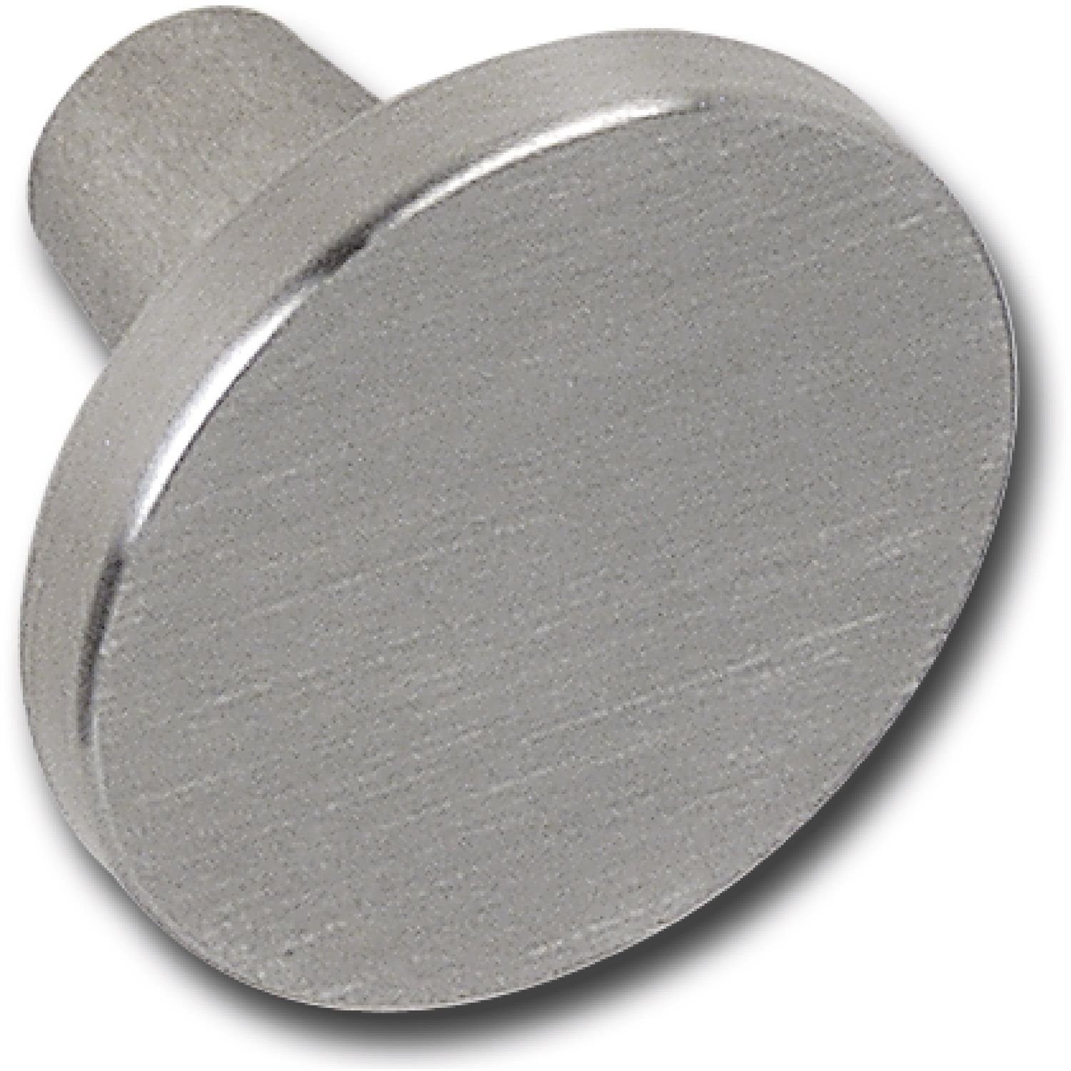 Accuride MK.18035.20 Technik-Team Epona Knob Round Diameter 35 mm Depth 23 mm Brushed Stainless Steel Silver