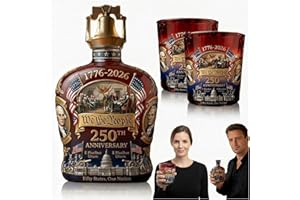 U.S. 250th Anniversary Whiskey Decanter Set — 1776-2026 America We The People Heritage Bottle with 2 Whiskey Glasses | Patrio