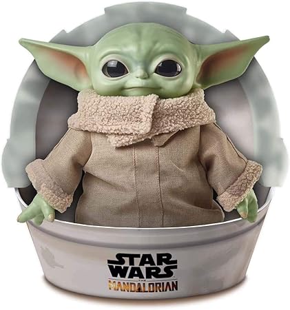 Amazon Com Star Wars The Child Plush Toy 11 Inch Small Yoda Like Soft Figure From The Mandalorian Toys Games