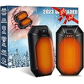 AI Hand Warmers Rechargeable 2 Pack, Portable Electric Rechargeable Hand Warmer, 20Hrs Long Heating Electric Hand Warmer, Gifts for Women, Men, Raynauds, Pain Relief,Camping,Golf,Outdoors,Indoor