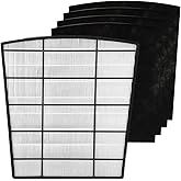 PUREBURG Replacement Filter Set Compatible with Hunter HP800 Air Purifier,H13 True HEPA + 4 x Activated Carbon Pre-Filter Air Clean Dust VOCs Odor