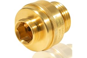 USSURAY 34HF-BR Vacuum Breaker Brass Replace Fits for Woodford Model 24 43 44 45 46 74 75 and 84 Wall Hydrants Single Check