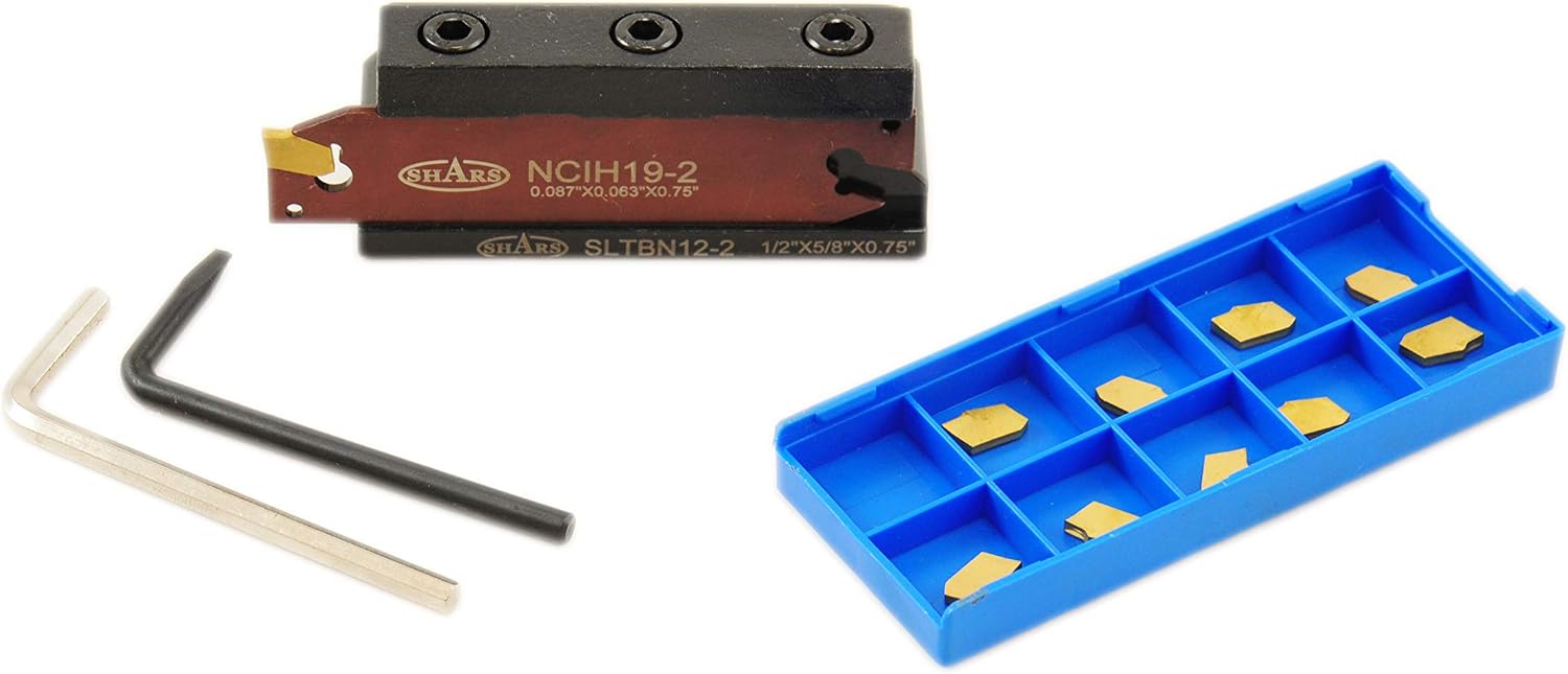 SHARS 1/2" Shank Left Hand Positive Insert Tool Holder | For DCMT 32.51/32.52 Inserts
