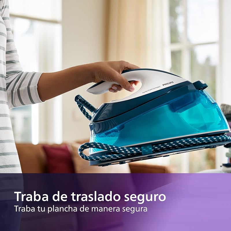 PerfectCare de Planchado Compacto OptimalTEMP, 400 g Golpe, Azul