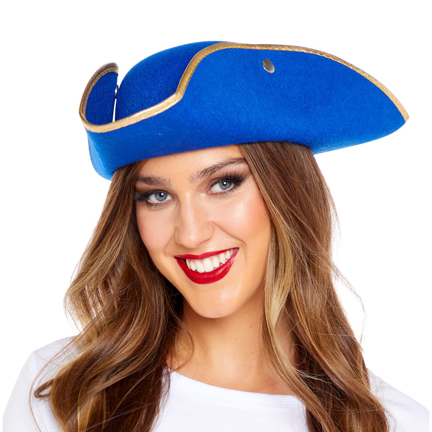 Pirate Hat - Blue Gold edge