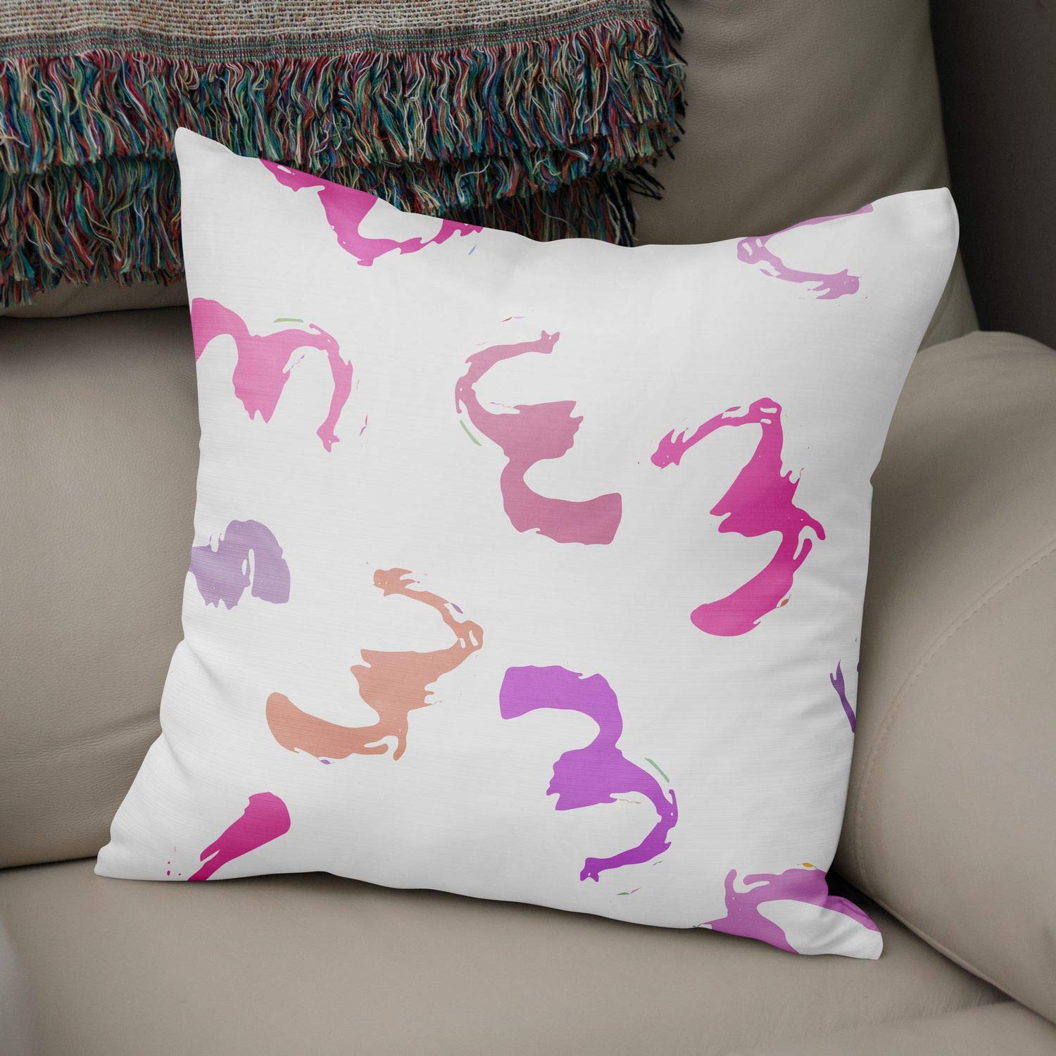 Bonamaison Decorative Cushion Cover Random Pattern, Throw Pillow Covers, Home Decorative Pillowcases for Livingroom, Sofa, Bedroom, Size:43X43 Cm - Designed and Manufactured in Turkey