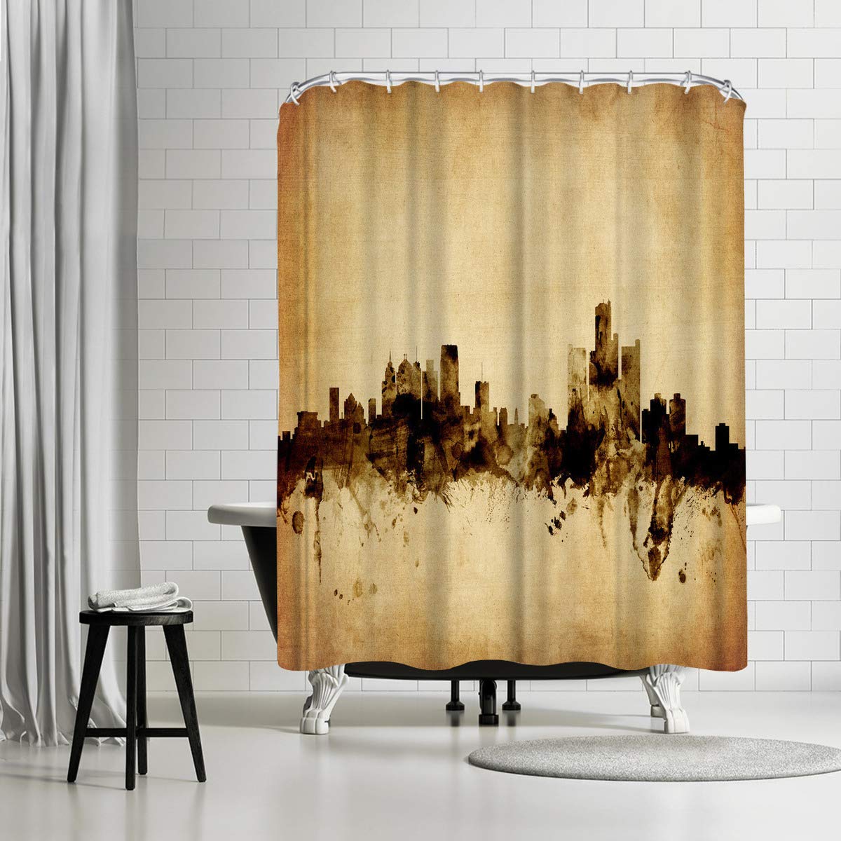  American Flat Detroit Michigan Skyline New 4