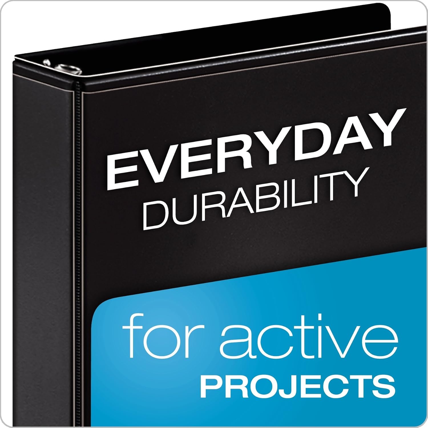 Cardinal 1.5 Inch 3 Ring Binder, D Ring, Assorted, Black, Red, Blue, Green 4 Pack, Holds 375 Sheets (29300) : Office Products