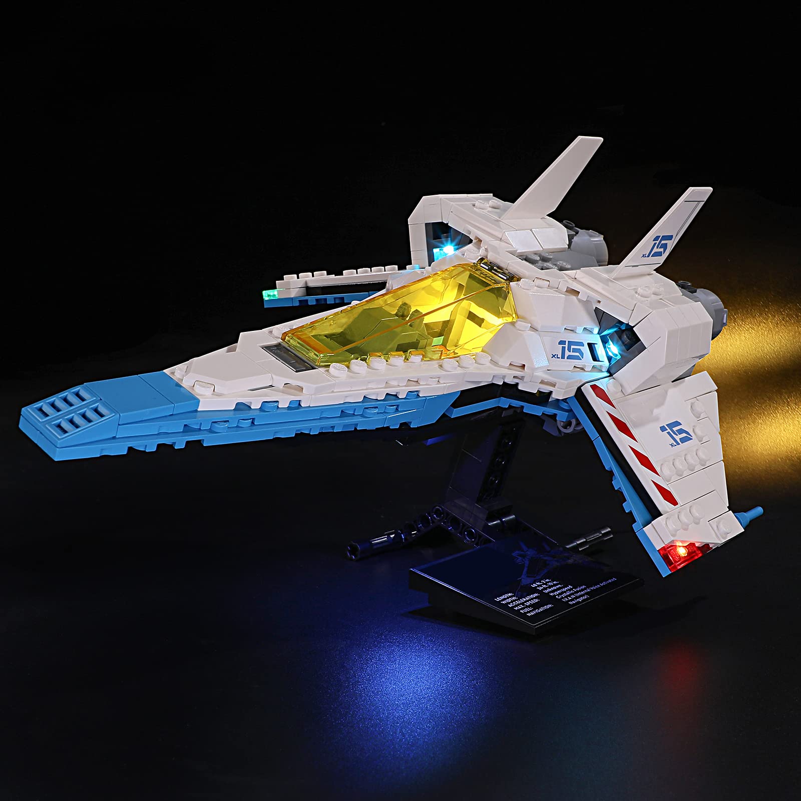 GEAMENT LED Light Kit Compatible with LEGO Pixar Lightyear XL-15 Spaceship 76832 Model (Building Set Not Included)