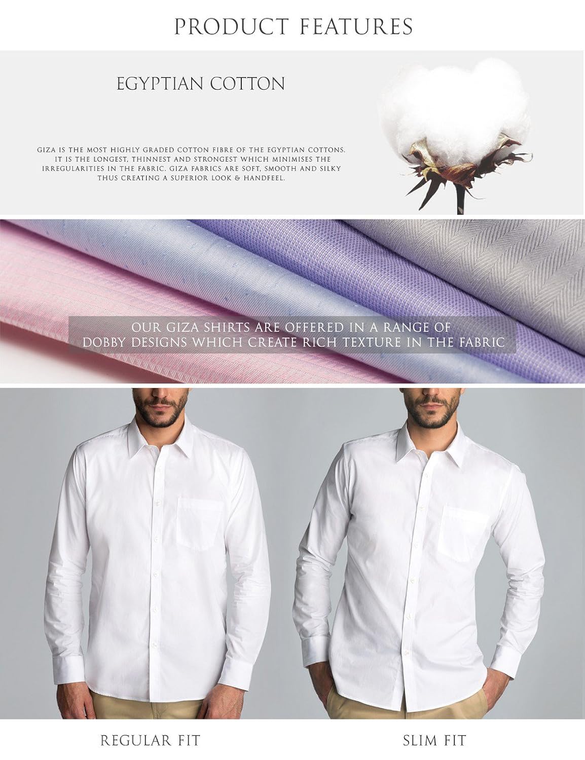 symbol amazon brand men's formal premium dobby regular fit shirt