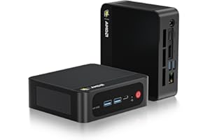Beelink Mini PC, AMD Ryzen 7 6800U(8C/16T, Up to 4.7GHz), 24GB LPDDR5 RAM 500GB PCIe4.0 x4 SSD, SER5 MAX Desktop Computer Support 4K Triple Display/DP/HDMI/Type-C/WiFi 6/BT5.2/2.5GB LAN, Office/Home