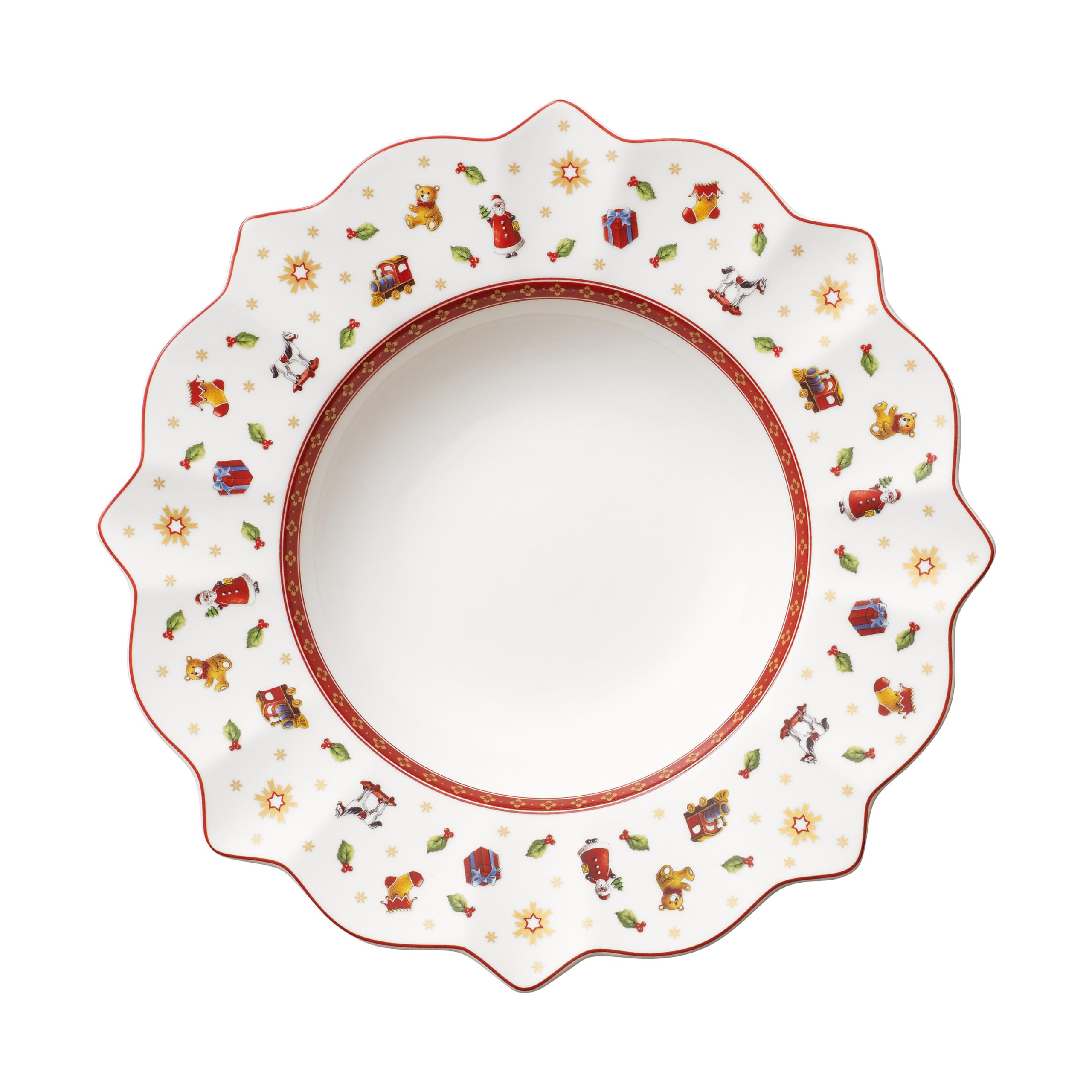 Villeroy & Boch Toy's Delight Soup Bowl, Porcelain, Multi, 26.5 x 26.8 x 14 cm, White/Colourful, plate