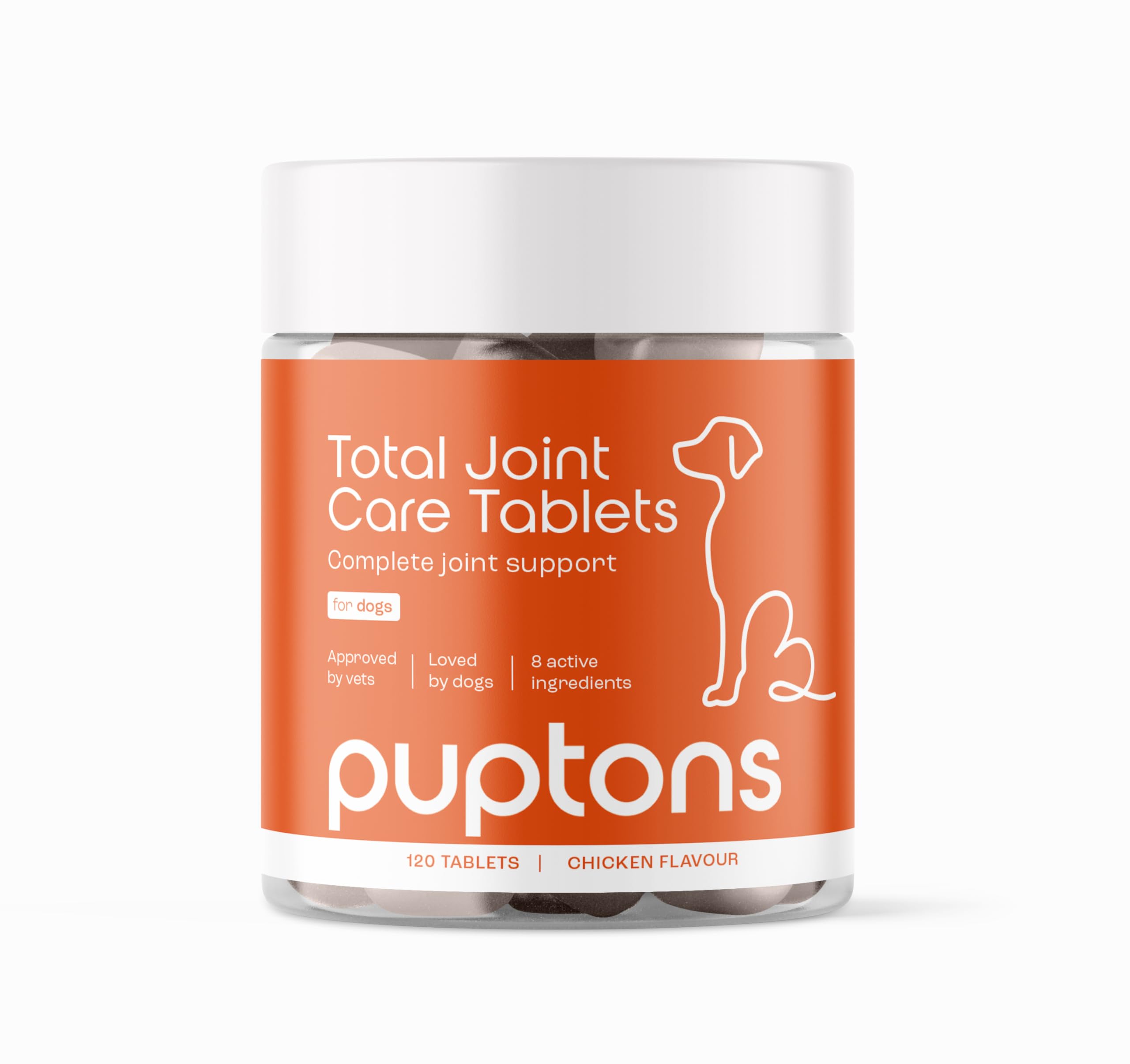 puptons Joint Care Supplement for Dogs | Reduce Stiffness & Improve Mobility with Green Lipped Mussel, MSM & Glucosamine | All Ages of Dogs, Natural Anti-Inflammatory | 60 Tablets