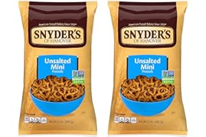 Snyder's of Hanover Mini-Unsalted Pretzel - 12 oz - 2 pk